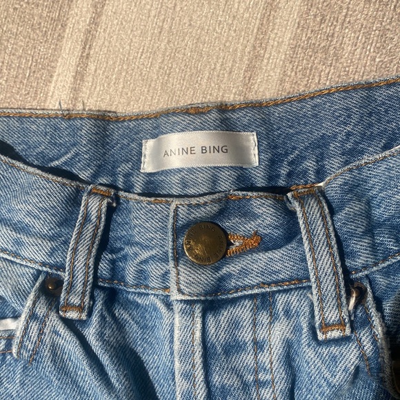 Anine Bing Brenda Jeans in Mid Blue - Picture 8 of 13